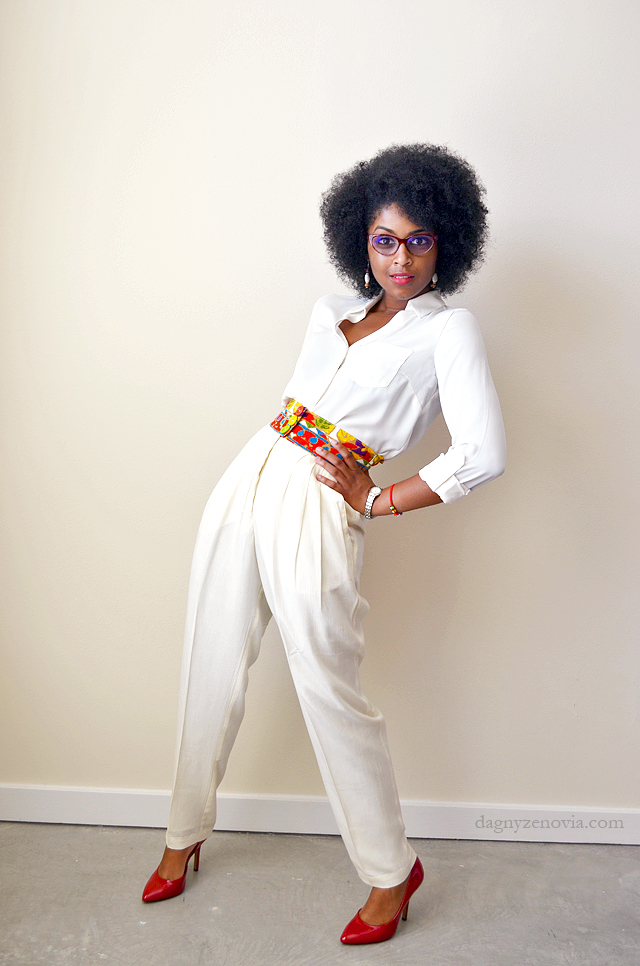 Dagny Zenovia: Cream Retro Pants