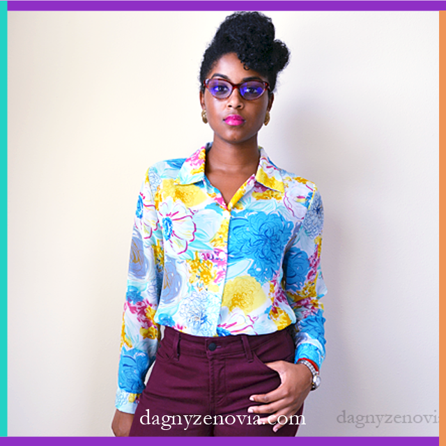 Vintage Floral Block