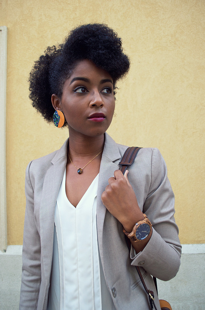 Dagny Zenovia JORD Frankie Zebrawood Navy Watch