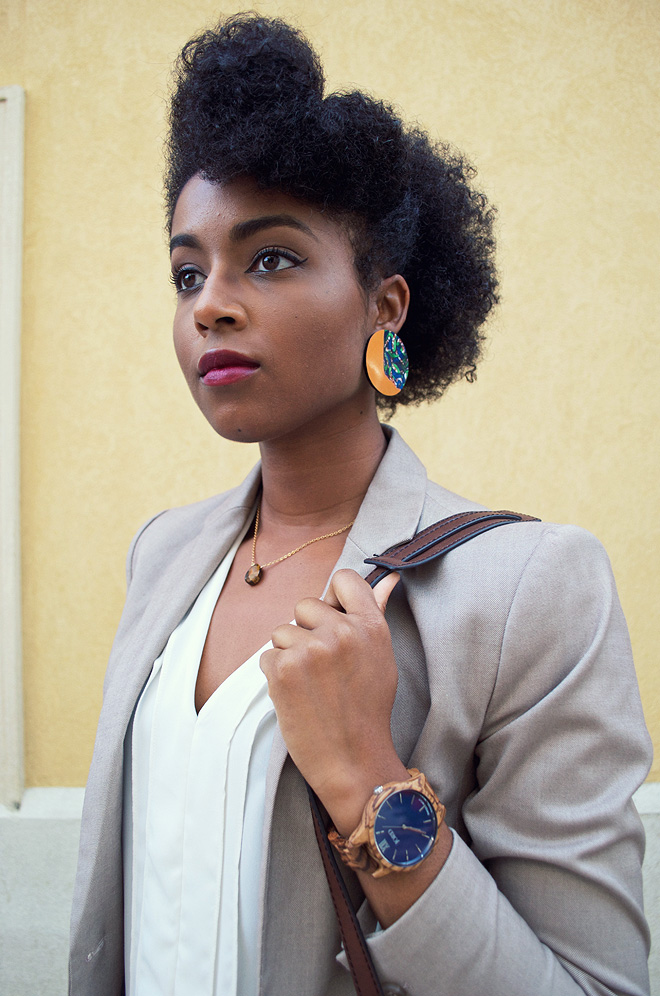 Dagny Zenovia JORD Frankie Zebrawood Navy Watch