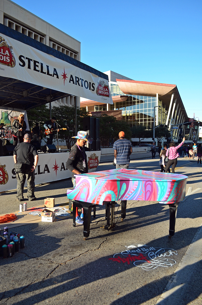 Dagny Zenovia Via Colori Street Paint Festival Houston