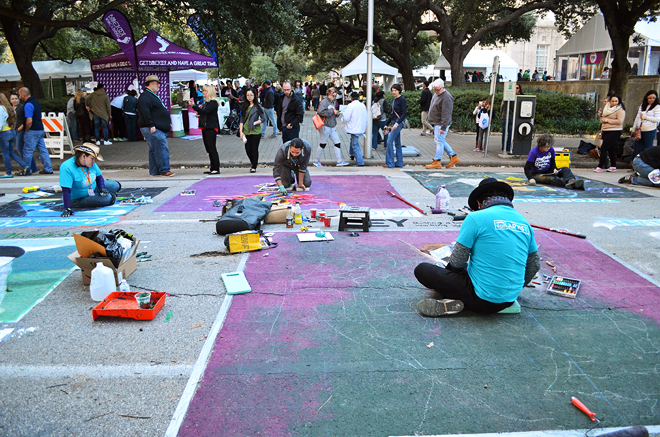 Dagny Zenovia Via Colori Street Paint Festival Houston