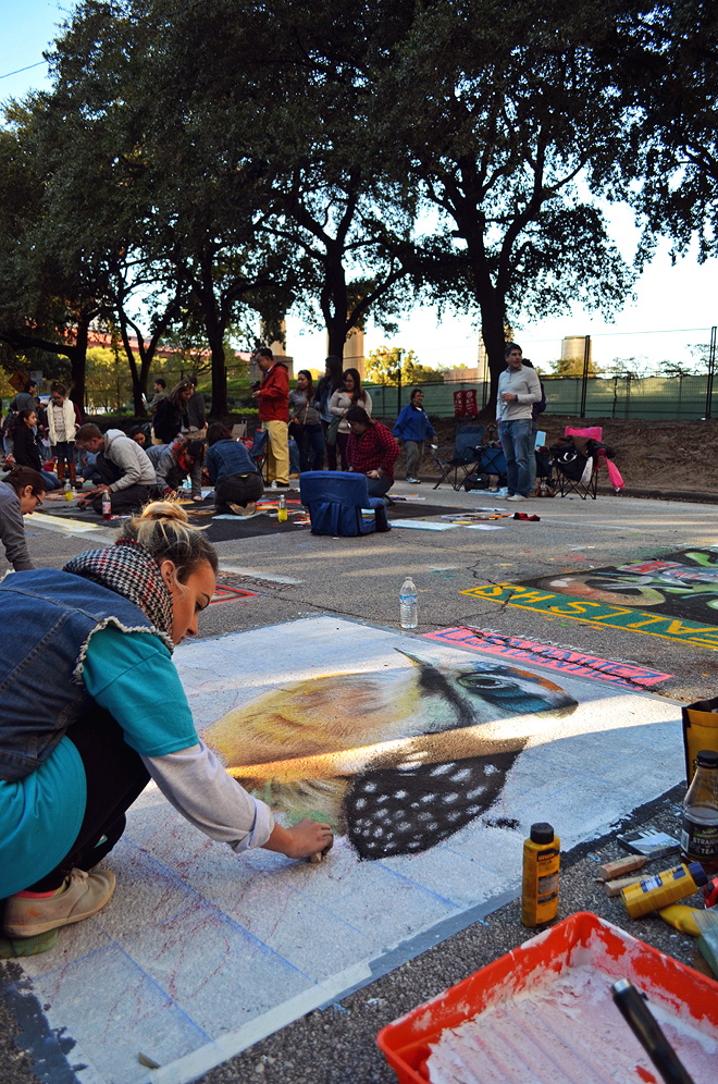 Dagny Zenovia Via Colori Street Paint Festival Houston