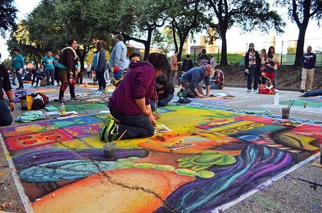 Dagny Zenovia Via Colori Street Paint Festival Houston