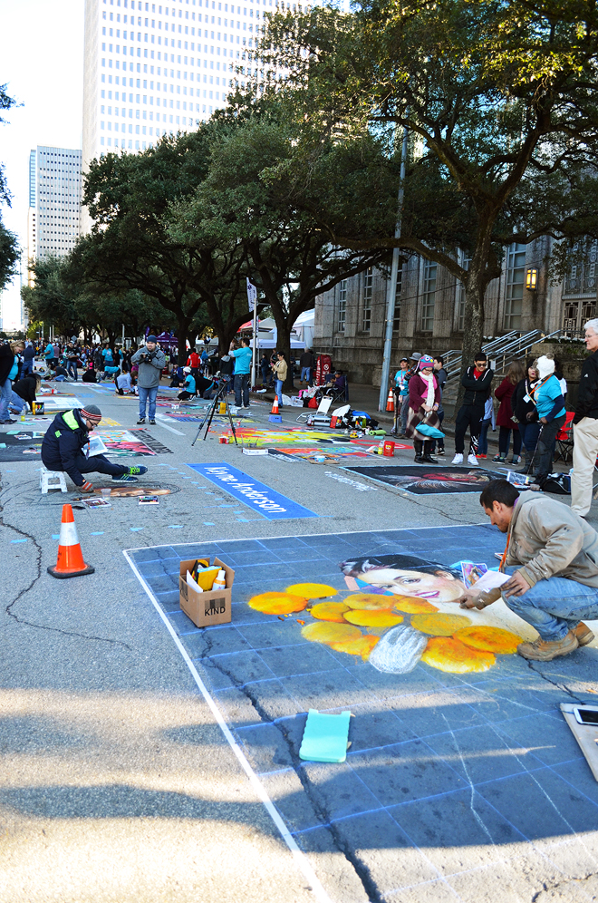 Dagny Zenovia Via Colori Street Paint Festival Houston