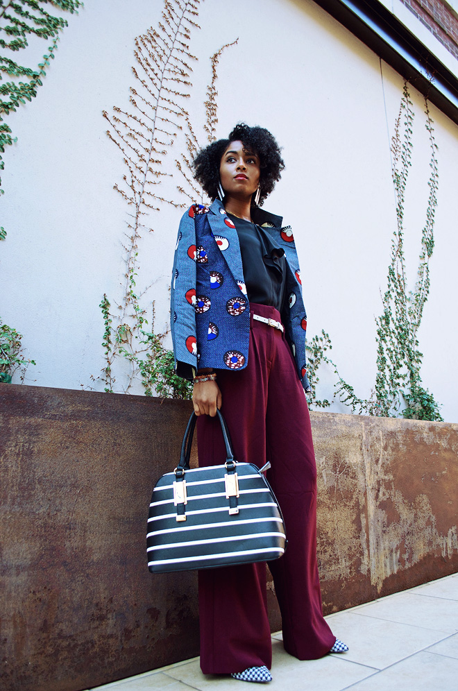 Dagny Zenovia Plum Pants African Jacket