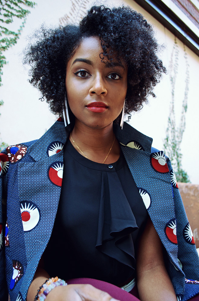 Dagny Zenovia Plum Pants African Jacket