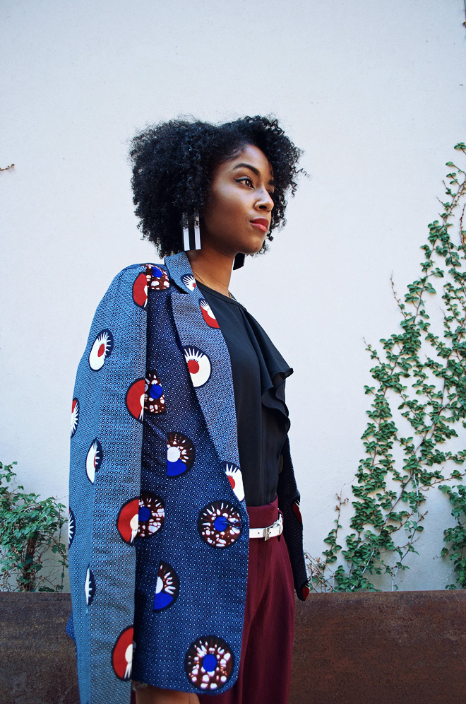 Dagny Zenovia Plum Pants African Jacket