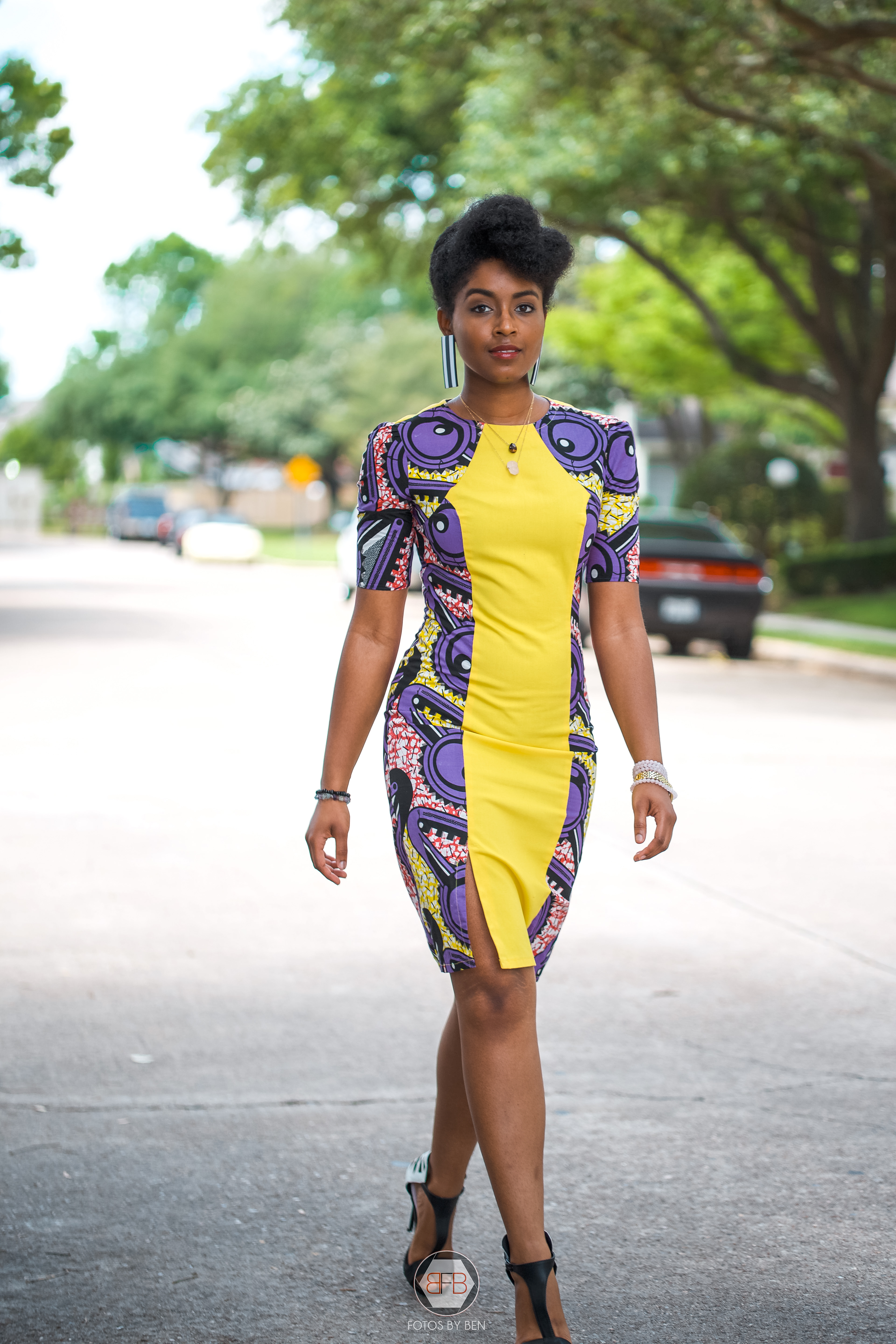 Dagny Zenovia African Print Dress